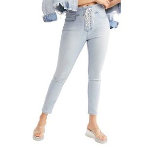 Free People CURVY Lover’s Knot high waist jean